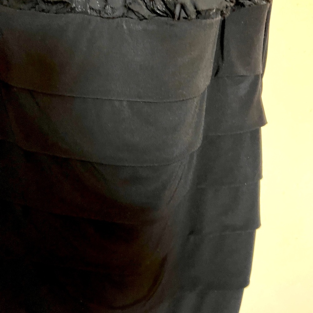 Black thigh length mini